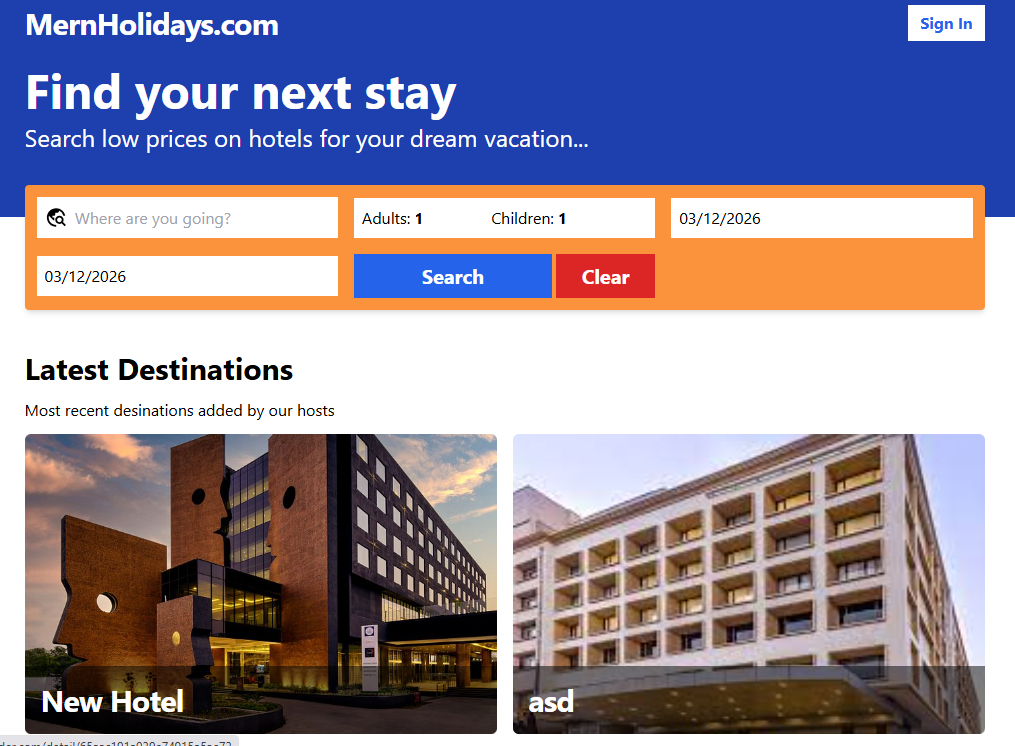 MERN Booking - Reservation Platform